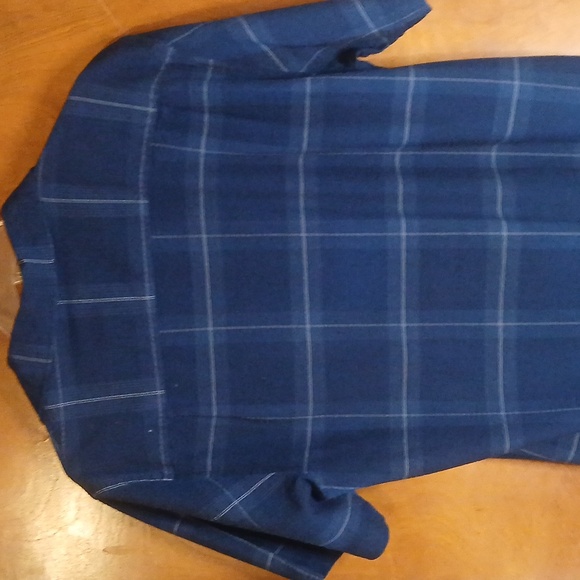 Van Heusen Dark Blue Checkered Men's Shirt - Picture 3 of 3